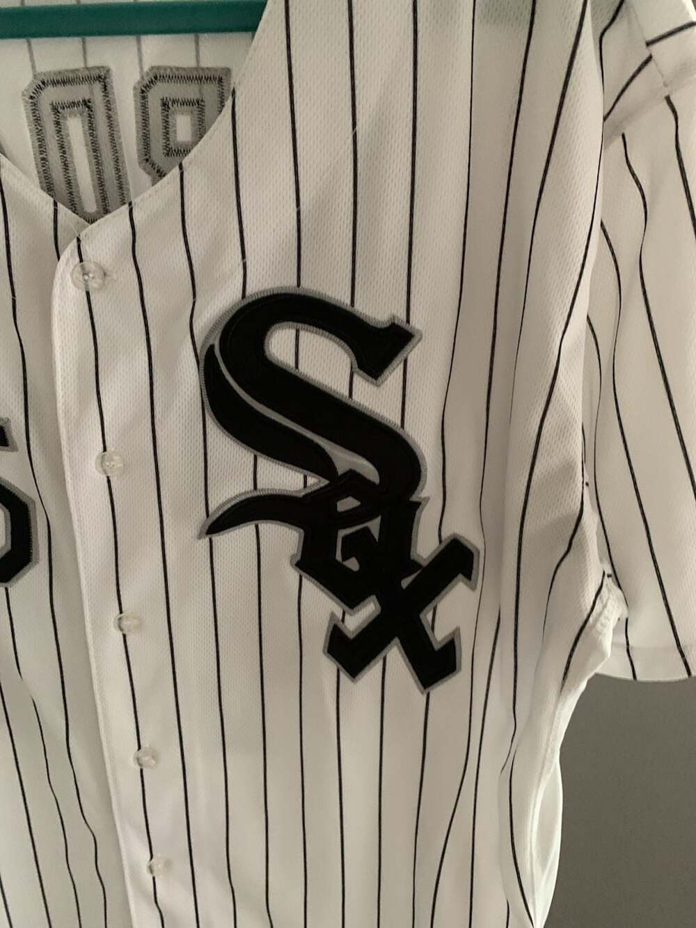 Majestic Authentic Chicago White Sox Michael Jordan #45 Pinstripe Baseball Jerse - Picture 3 of 6